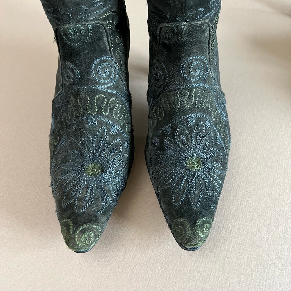 Artemis Design Co. Embroidered Heeled Boots - Picture 5 of 15